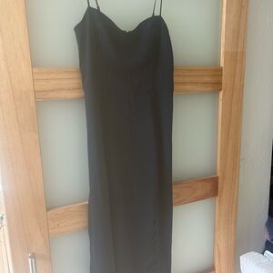 The A&F Camille Midi Dress- Navy blue